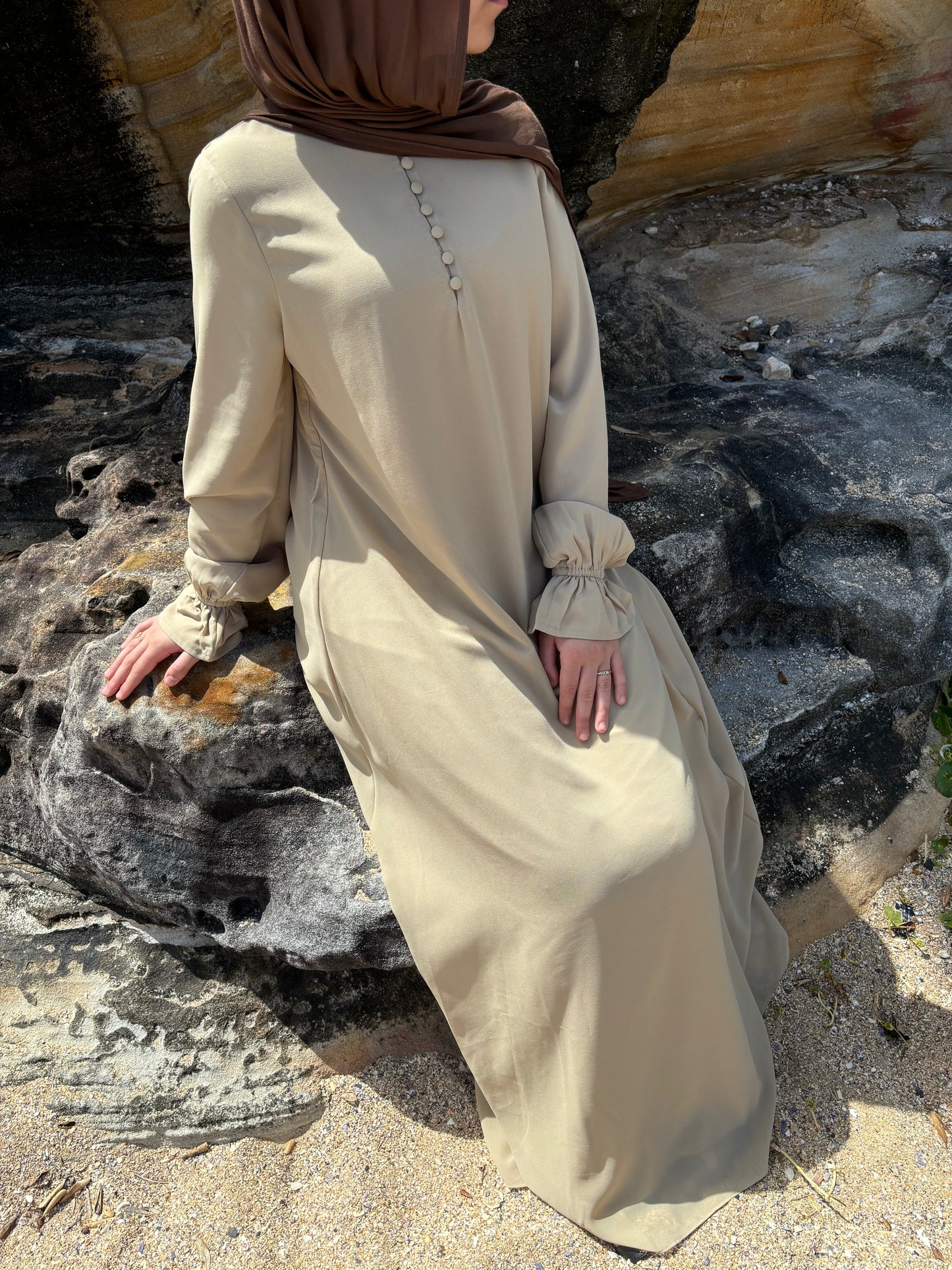 'Alaia' Maxi Smock Dress