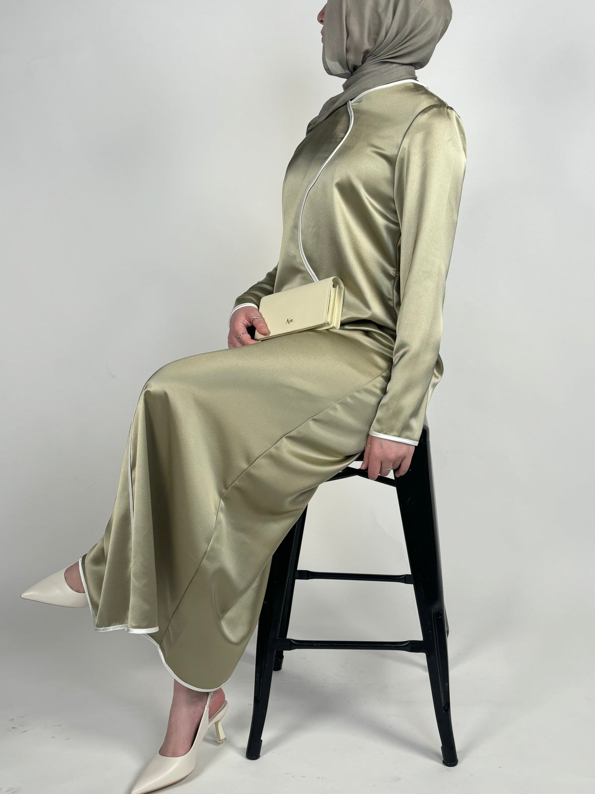 Noor Olive Green Abaya