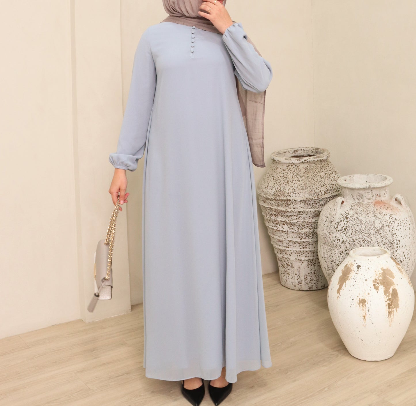 'Amara' Maxi Smock Dress