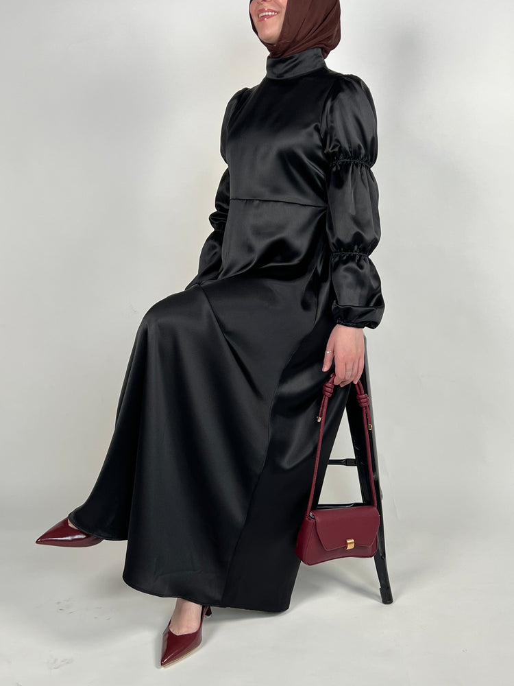 Qamar Black Evening Dress